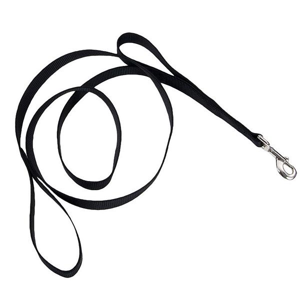 Coastal Loops 2 Double Handle Nylon Leash, Black