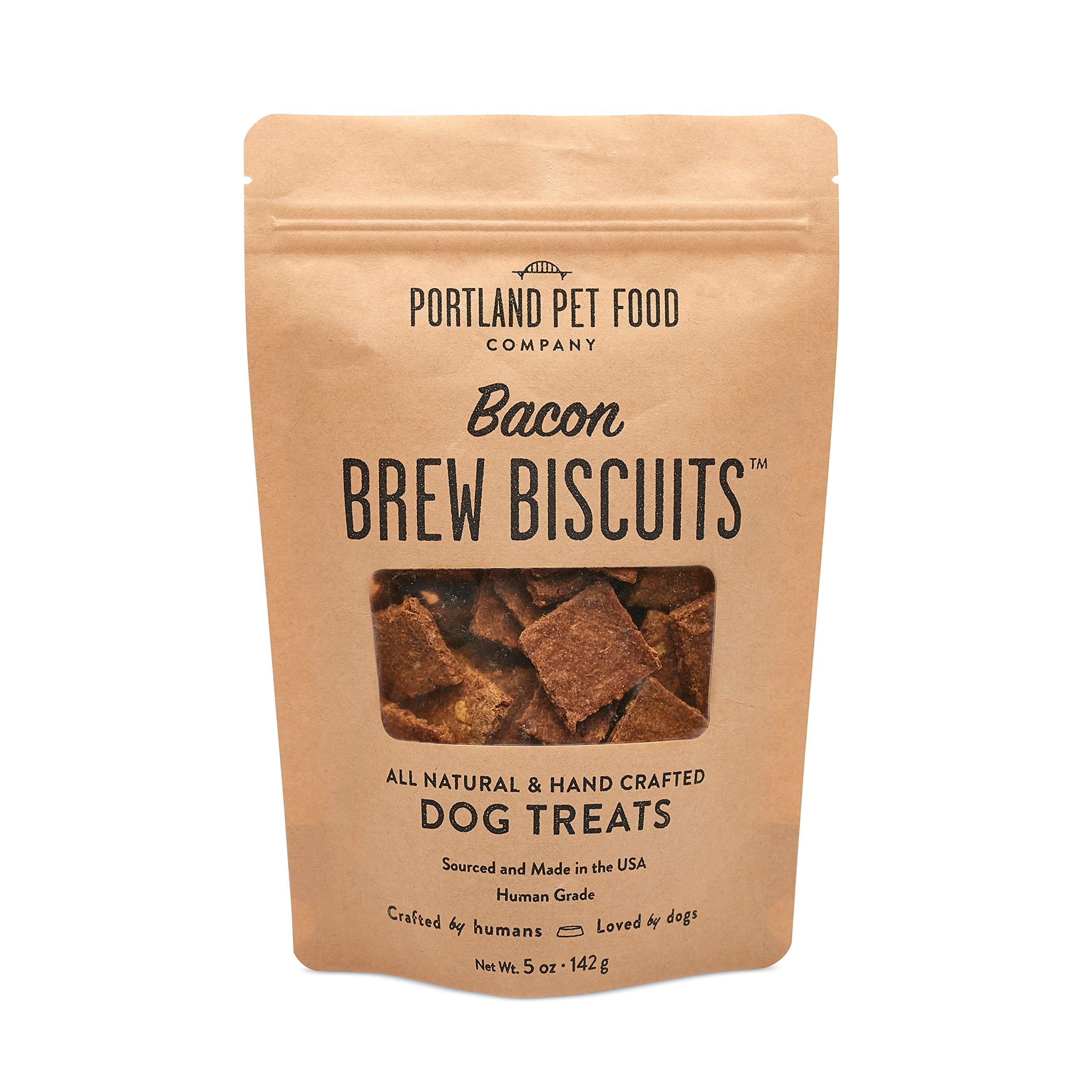 Portland Pet Food Company Bacon Brew Biscuits Dog Treats, 5-oz (Size: 5-oz)
