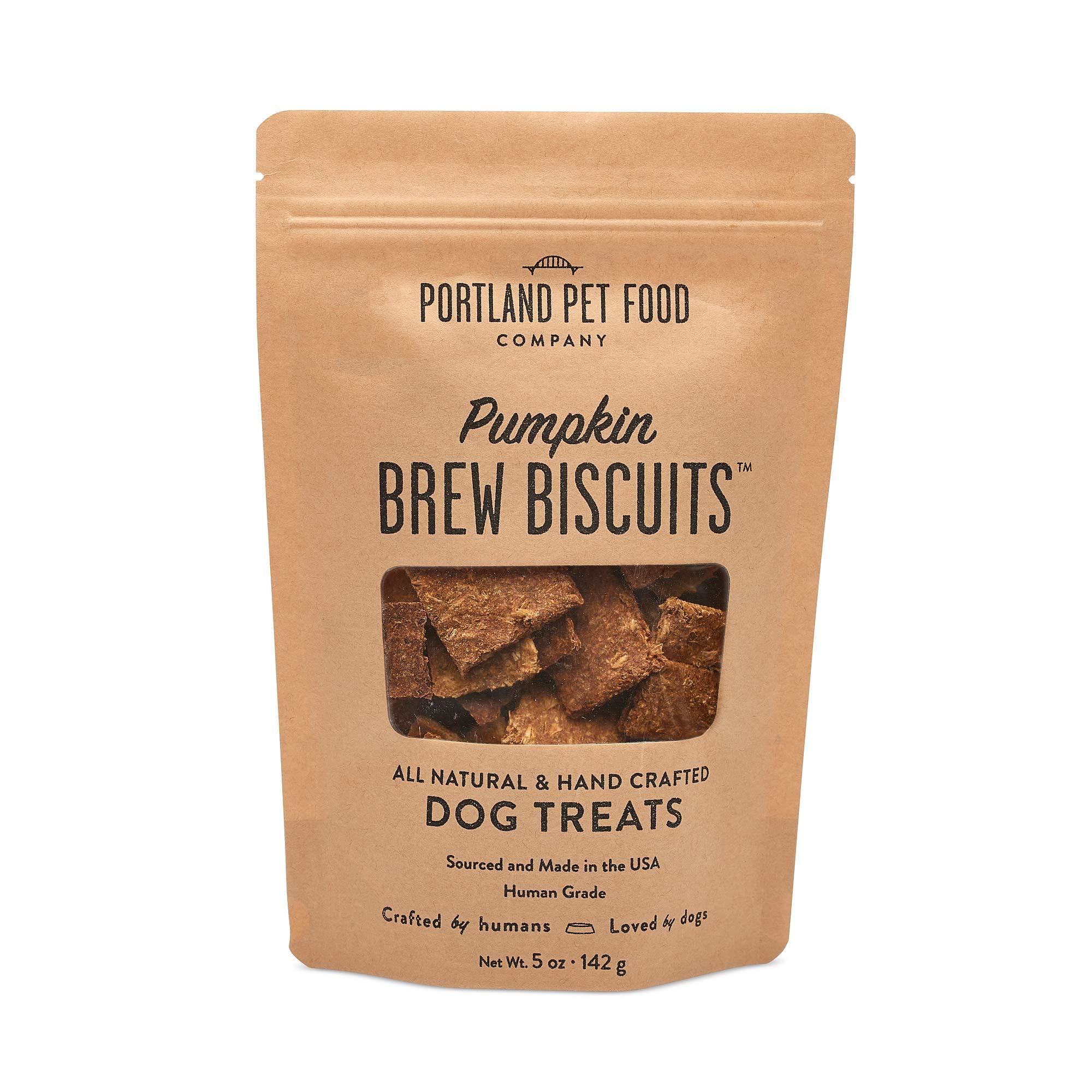 Portland Pet Food Company Pumpkin Brew Biscuits Dog Treats, 5-oz
