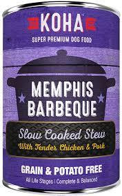 KOHA Slow Cooked Stew Memphis BBQ Wet Dog Food, 12.7-oz, case of 12 (**)