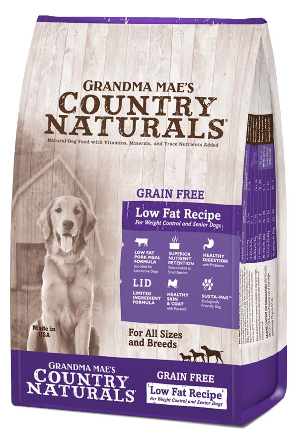 Grandma Mae's Country Naturals Low Fat Limited Ingredient Grain-Free Dry Dog Food, 25-lb (**)