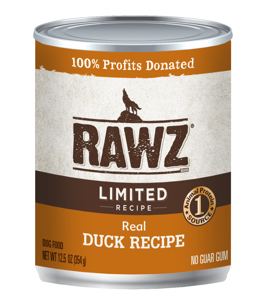 RAWZ Dog Wet Food Limited Ingredient Diet Duck Recipe