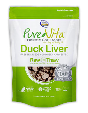 PureVita Freeze Dried Delights for Cats Duck Liver 0.8-oz (**)