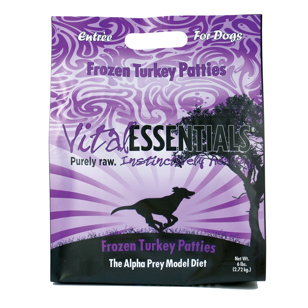 Vital Essentials Turkey Frozen 8z Patties Entree 6-lb (Size: 6-lb)