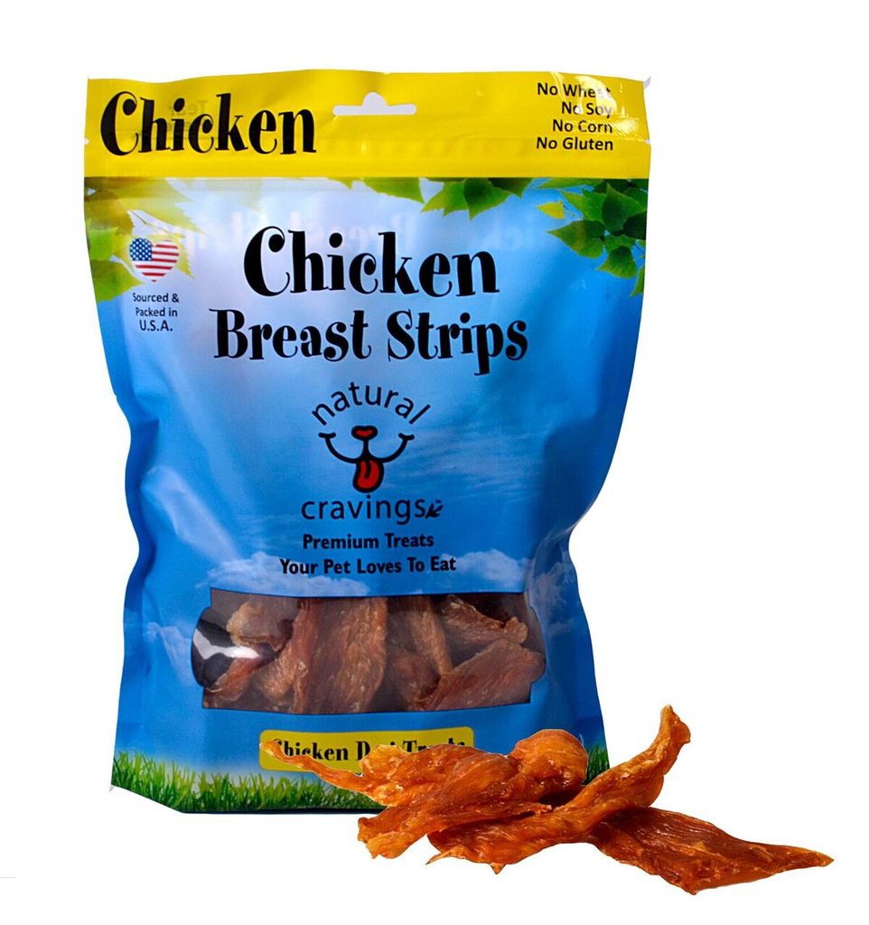 Natural Cravings USA Chicken Breast Strips Dog Treats, 12-oz