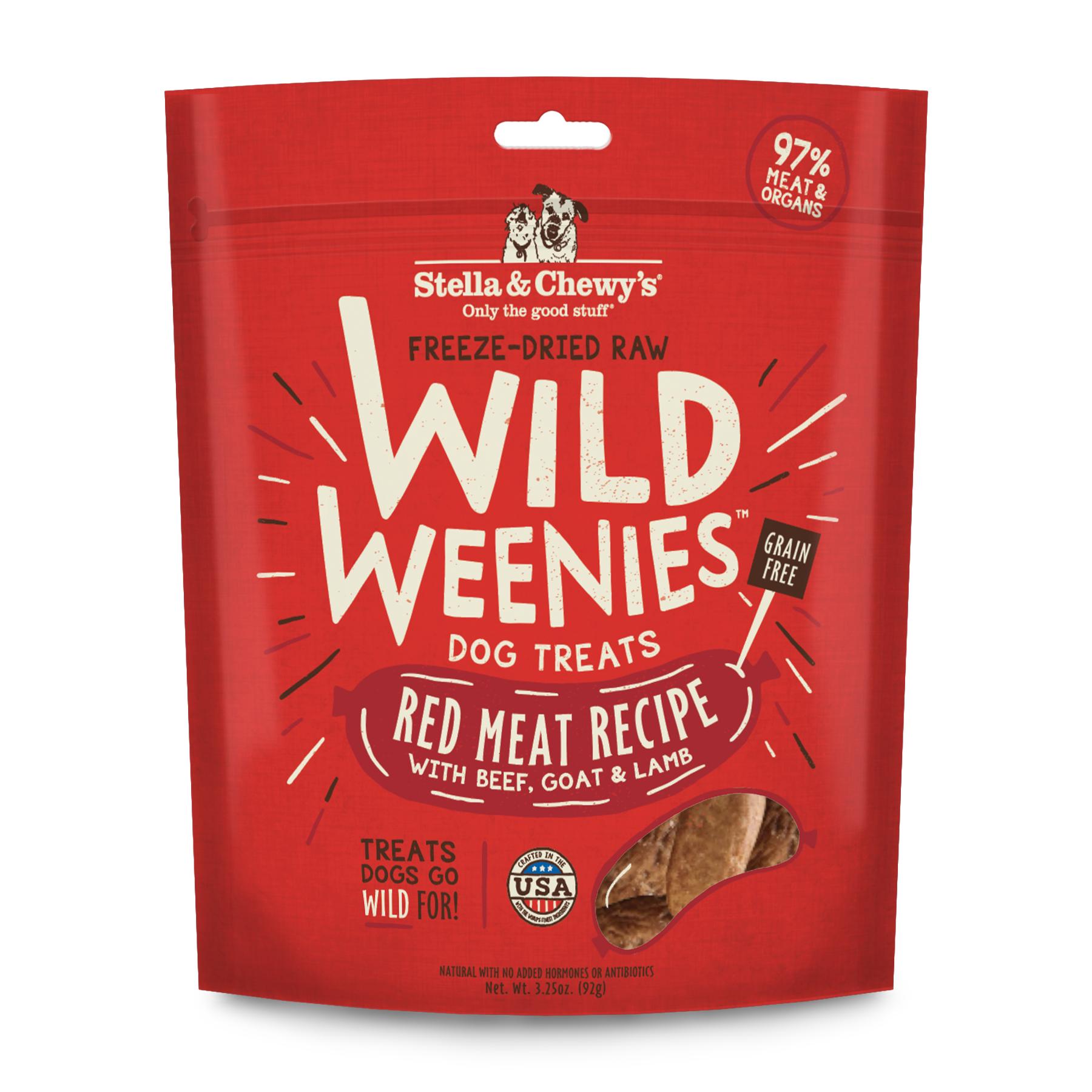 Stella Chewy s Wild Weenies Red Meat Recipe Freeze Dried Dog