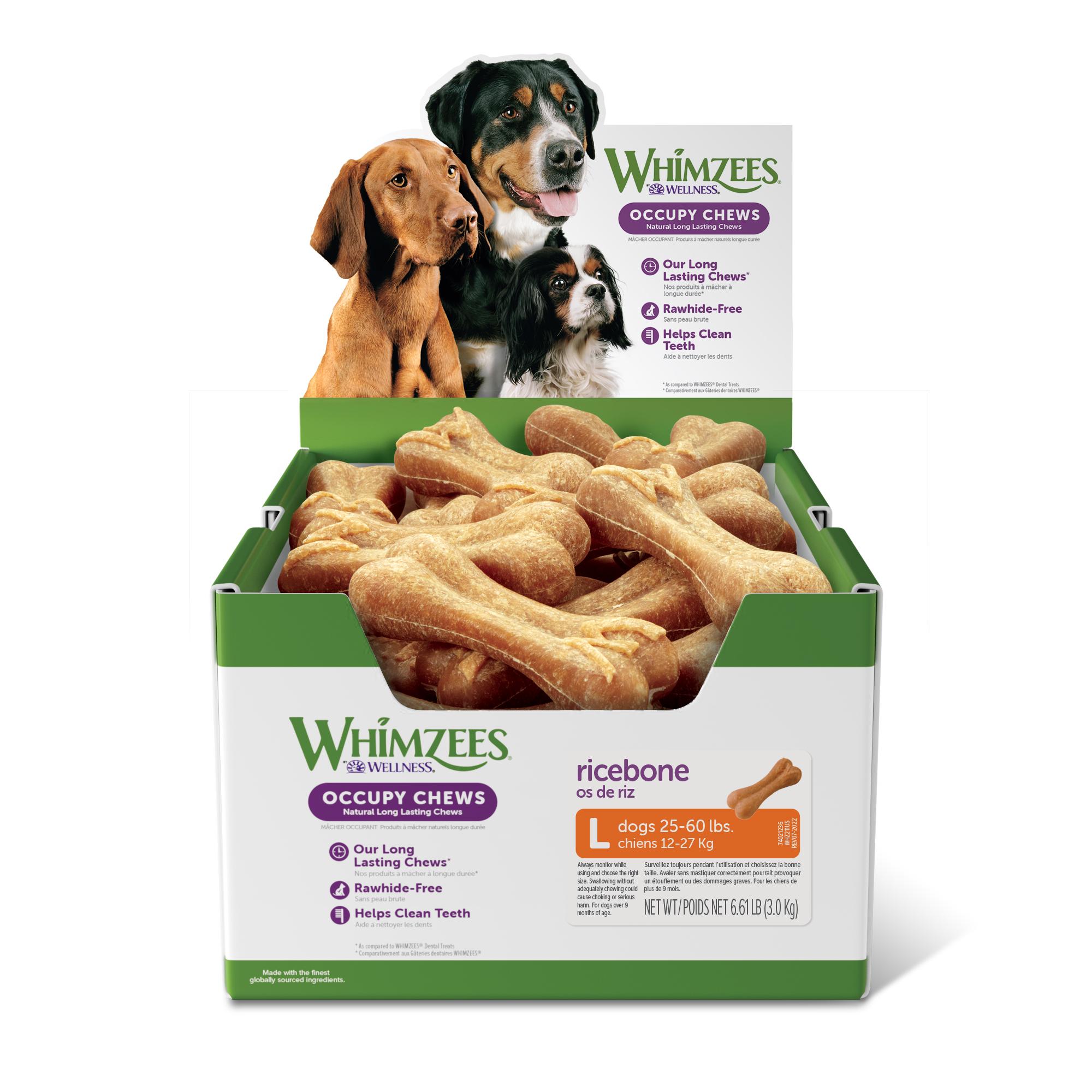WHIMZEES Ricebone Natural Dental Dog Treats, Large, 1-count (Size: 1-count)