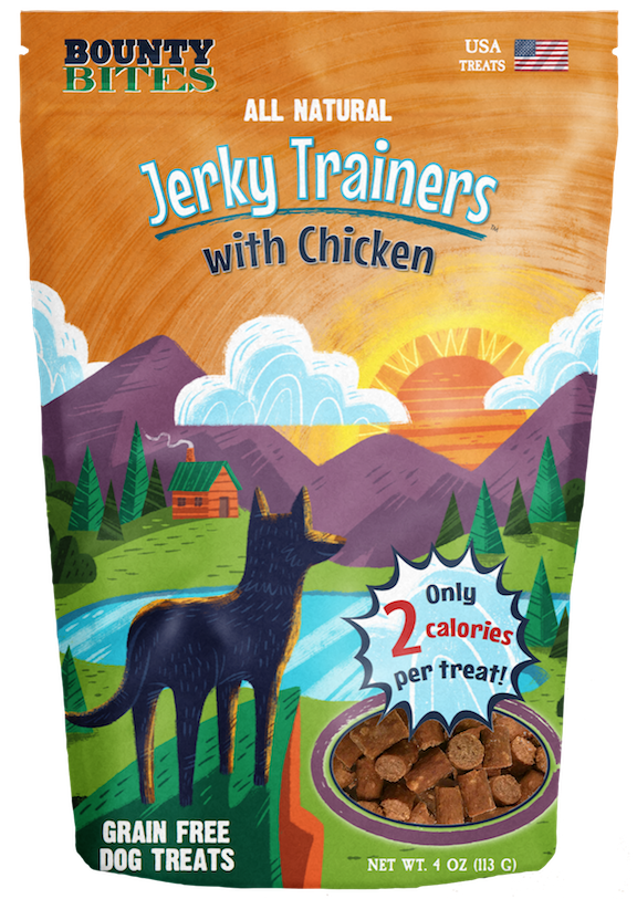 Bounty Bites Chicken Jerky Training Treats 4-oz