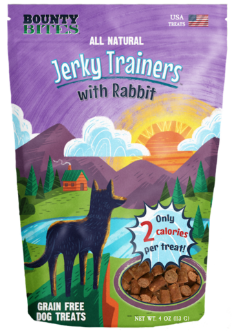Bounty Bites Rabbit Jerky Training Treats 4-oz