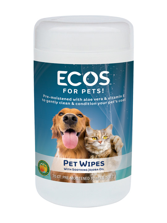ECOS for Pets! Earth Friendly Products Pet Wipes 70 ct, 70-ct