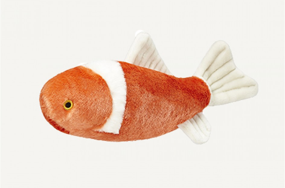 Fluff & Tuff Finn Koi Dog Toy, Large (Size: Large)