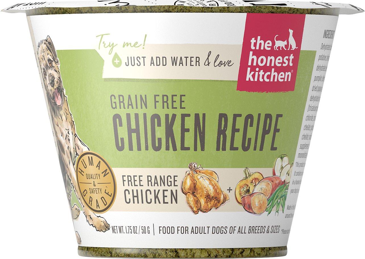 The Honest Kitchen Chicken Grain-Free Dehydrated Dog Food, 1.75-oz cup, case of 12 (**)