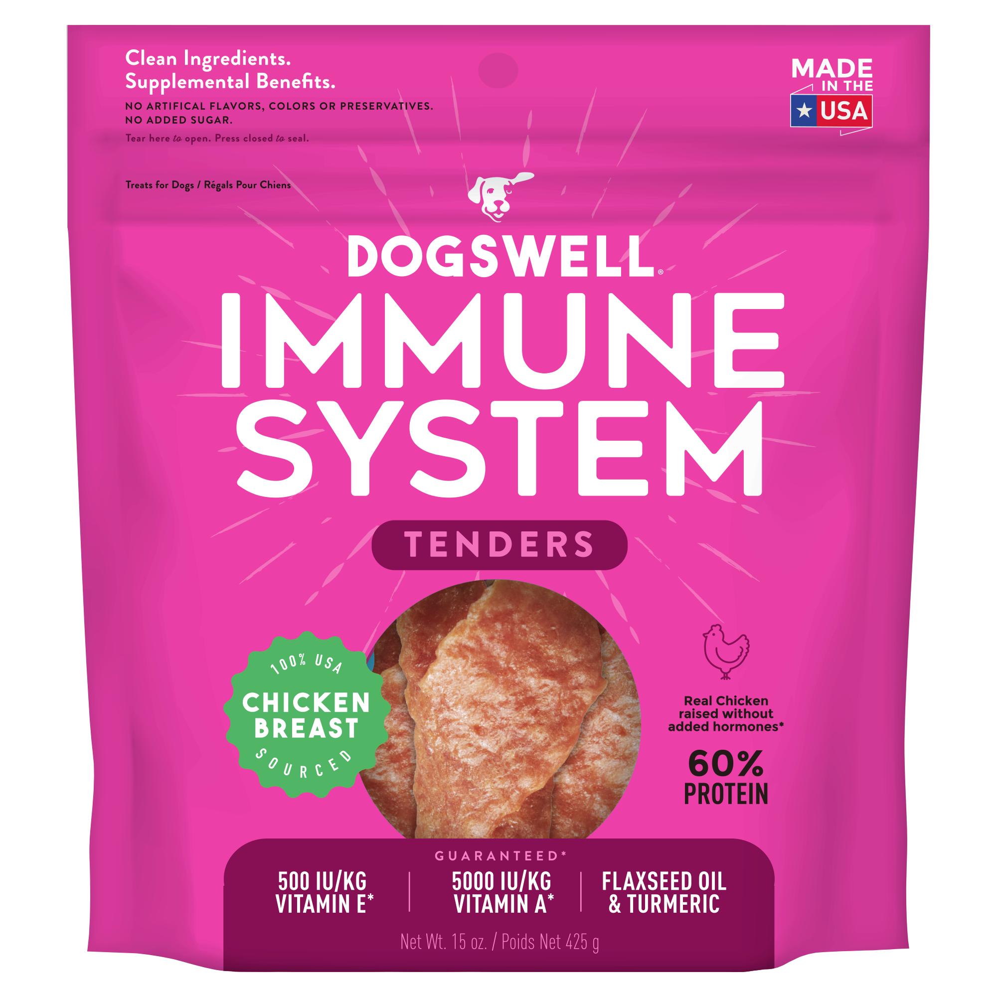 Dogswell Immunity & Defense Grain-Free Chicken Tender Treat, 15-oz