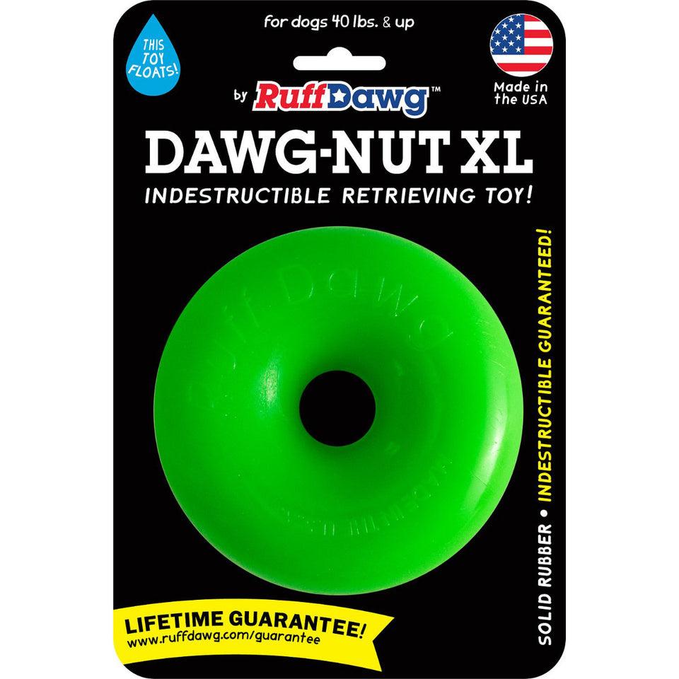 RuffDawg Indestructible Dawg Nut Dog Toy, Color Varies, X-Large, 4.5-in