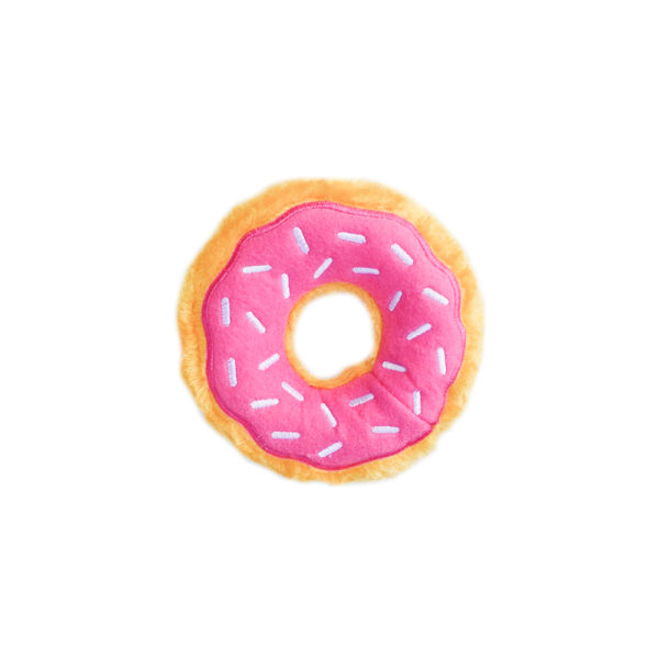 ZippyPaws Mini Donutz Strawberry, 5 x 5 x 1.5 in (Size: 5 x 5 x 1.5 in)