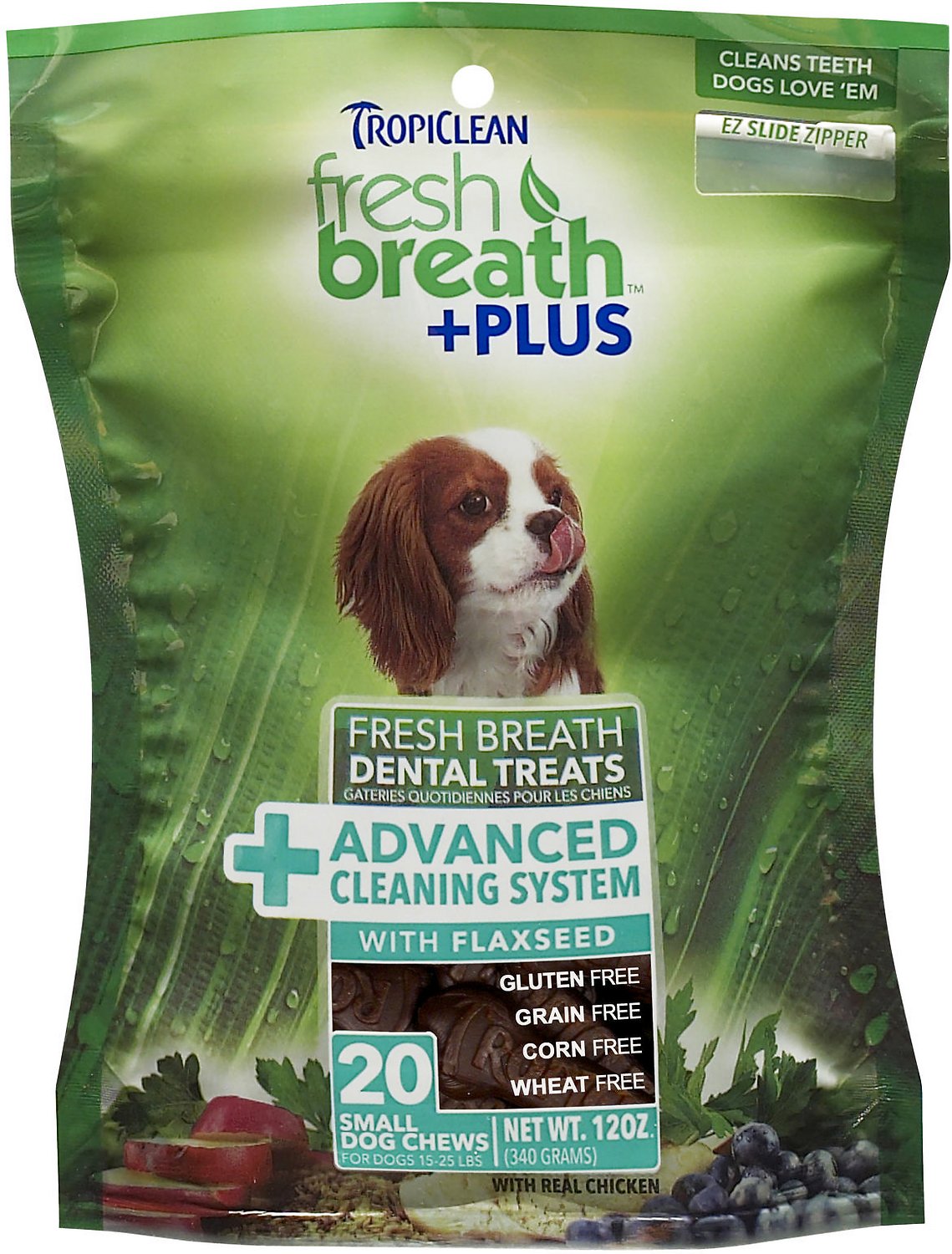 Tropiclean Fresh Breath + Plus Advanced Cleaning System Dental Dog Treats