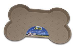 Loving Pets Spill-Proof Bone Shaped Dog Mat Tan