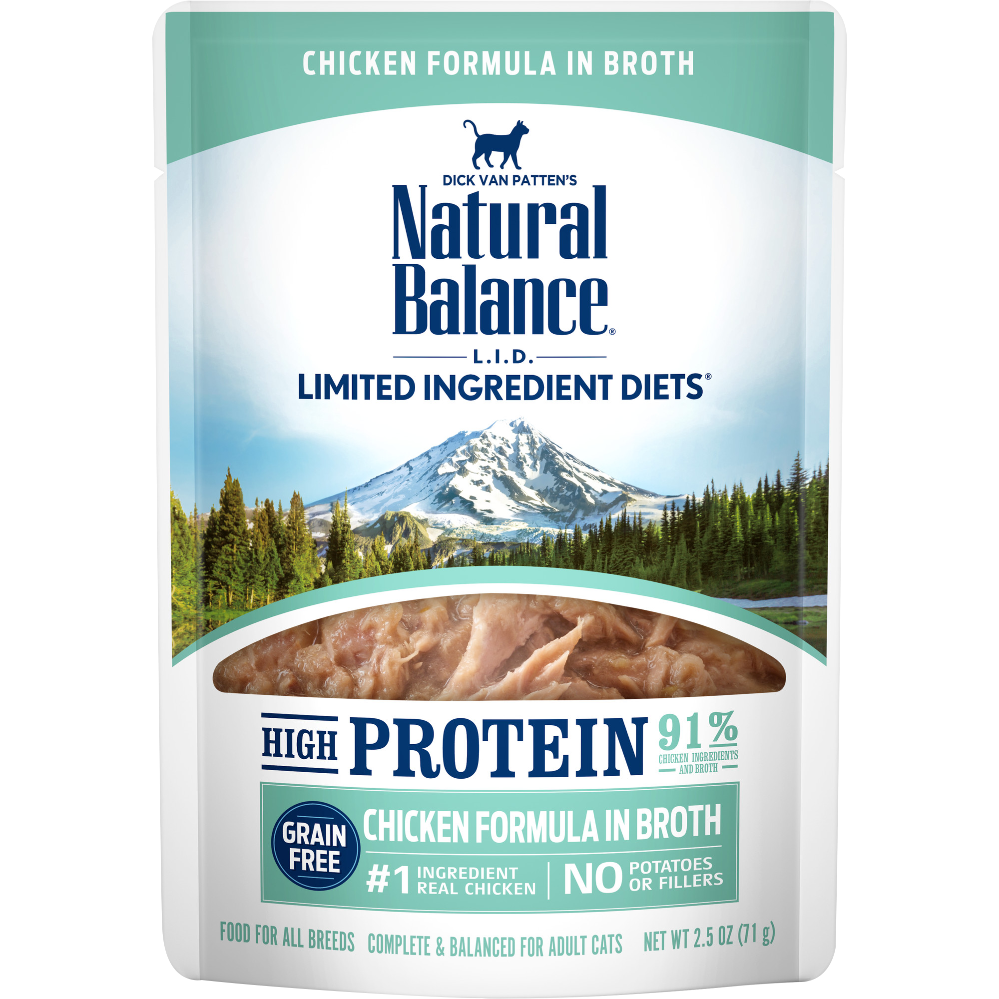 Natural Balance L.I.D. High Protein Chicken Formula in Broth Wet Cat Food (**)