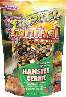 Brown's Tropical Carnival Hamster & Gerbil Food, 5-lb
