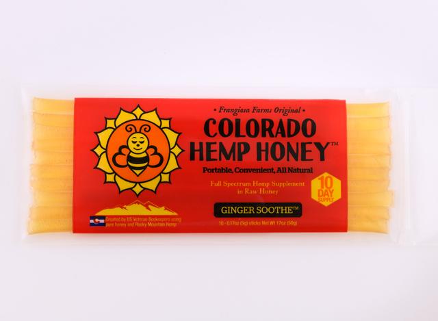Colorado Honey Ginger Soothe FS Extract Sticks, 10-count (150-mg)