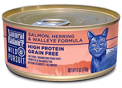 Natural Balance Wild Pursuit Salmon, Herring and Walleye Wet Cat Food (**)
