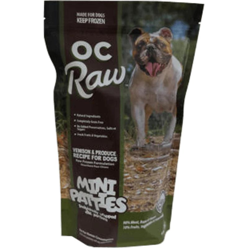 OC Raw Rabbit & Produce Mini Patty Sliders Frozen Dog Food, 4-lb