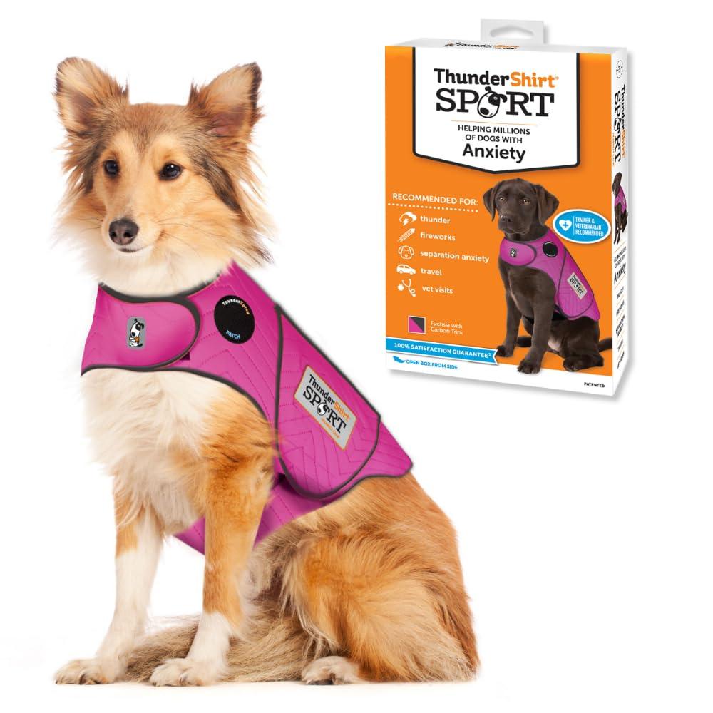ThunderShirt Sport Anxiety & Calming Solution for Dogs, Fuchsia, Large