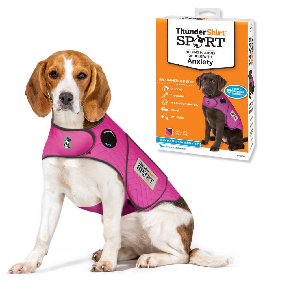 ThunderShirt Sport Anxiety & Calming Solution for Dogs, Fuchsia, Medium