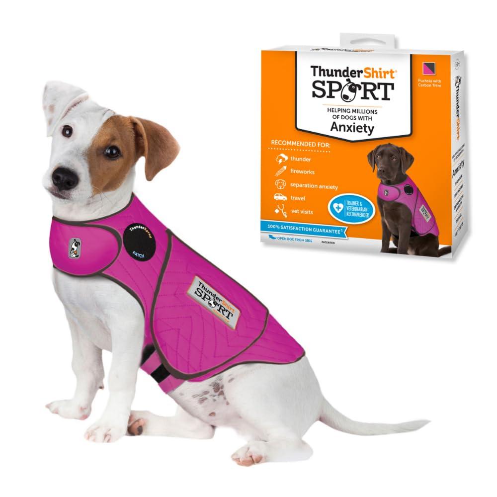 ThunderShirt Sport Anxiety & Calming Solution for Dogs, Fuchsia, Small