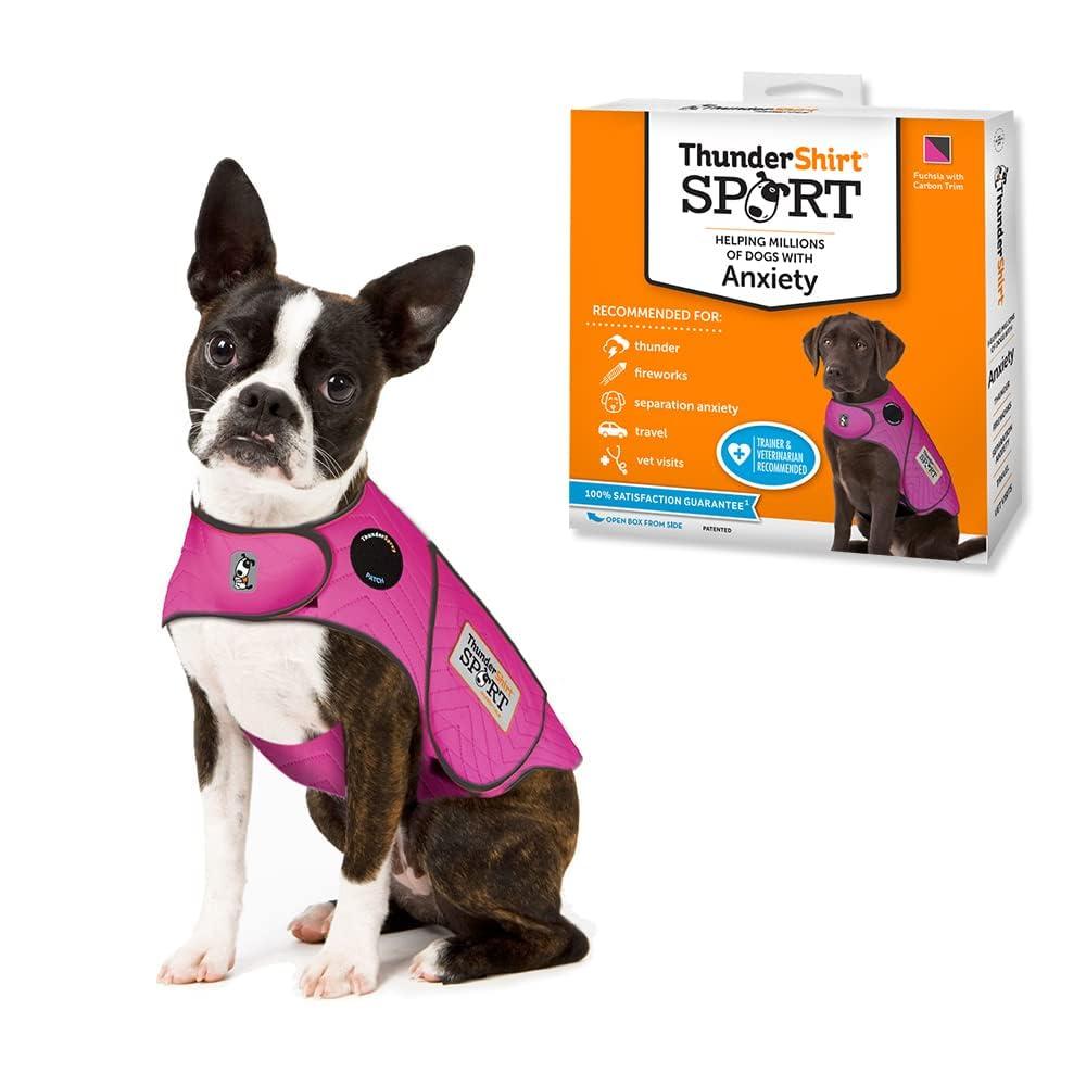 ThunderShirt Sport Anxiety & Calming Solution for Dogs, Fuchsia, X-Small