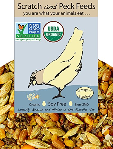 Scratch & Peck Naturally Free Organic Layer Feed for Chickens and Ducks, 25-lb