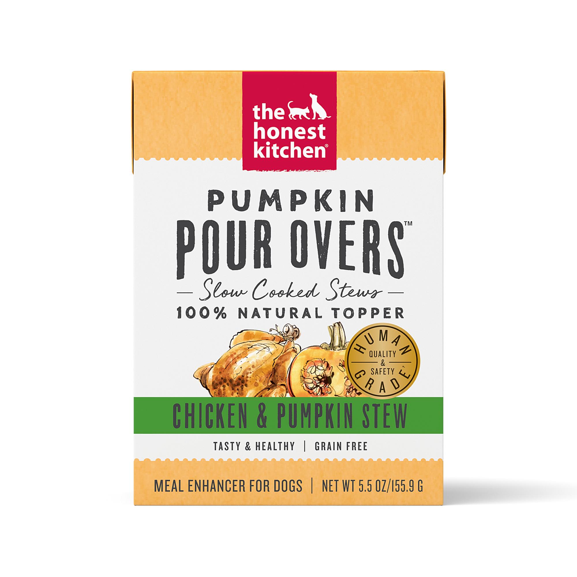 The Honest Kitchen Pumpkin Pour Overs Chicken & Pumpkin Stew Dog Food Topper