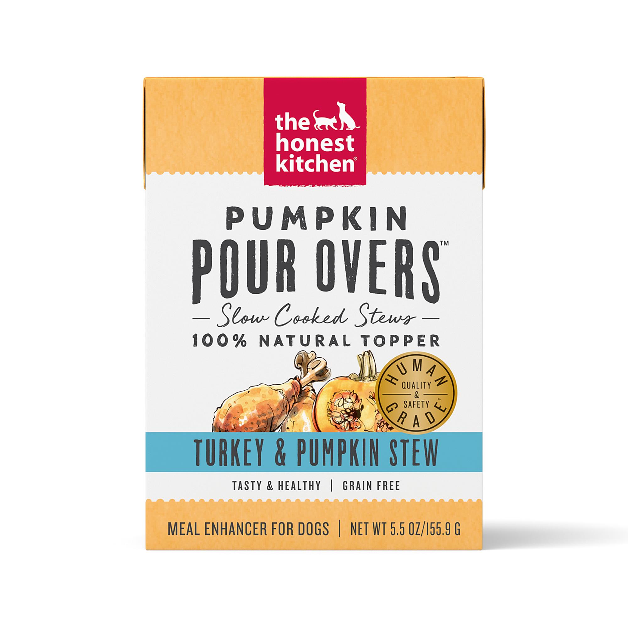The Honest Kitchen Pumpkin Pour Overs Turkey & Pumpkin Stew Dog Food Topper