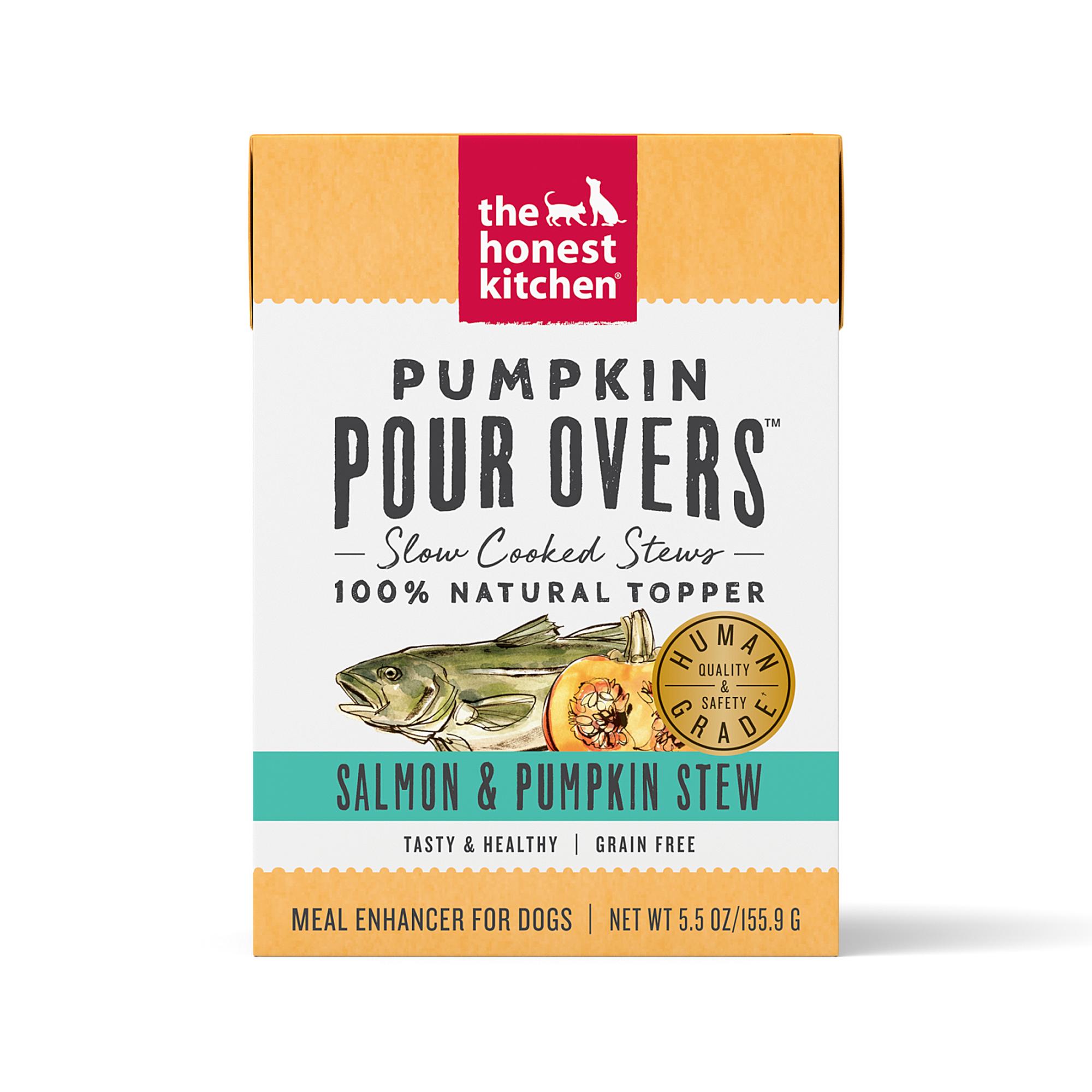 The Honest Kitchen Pumpkin Pour Overs Salmon & Pumpkin Stew Dog Food Topper