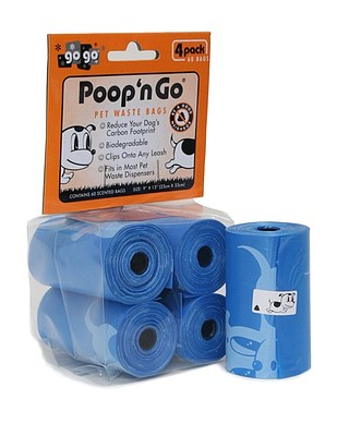 GoGo Poop n' Go Scented Pet Waste Bags, Royal Blue