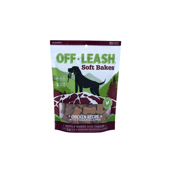 Off-Leash Soft Bakes Chicken Grain-Free Dog Treats, 5.29-oz (**) (Size: 5.29-oz)