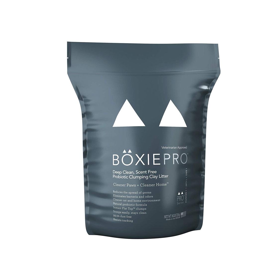 Boxiecat Pro Scent Free Clump Cat Litter, 28-lb