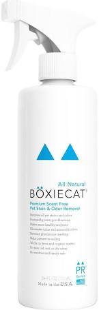 Boxiecat Cat Premium Scent-free Pet Stain & Odor Remover, 24-oz (Size: 24-oz)