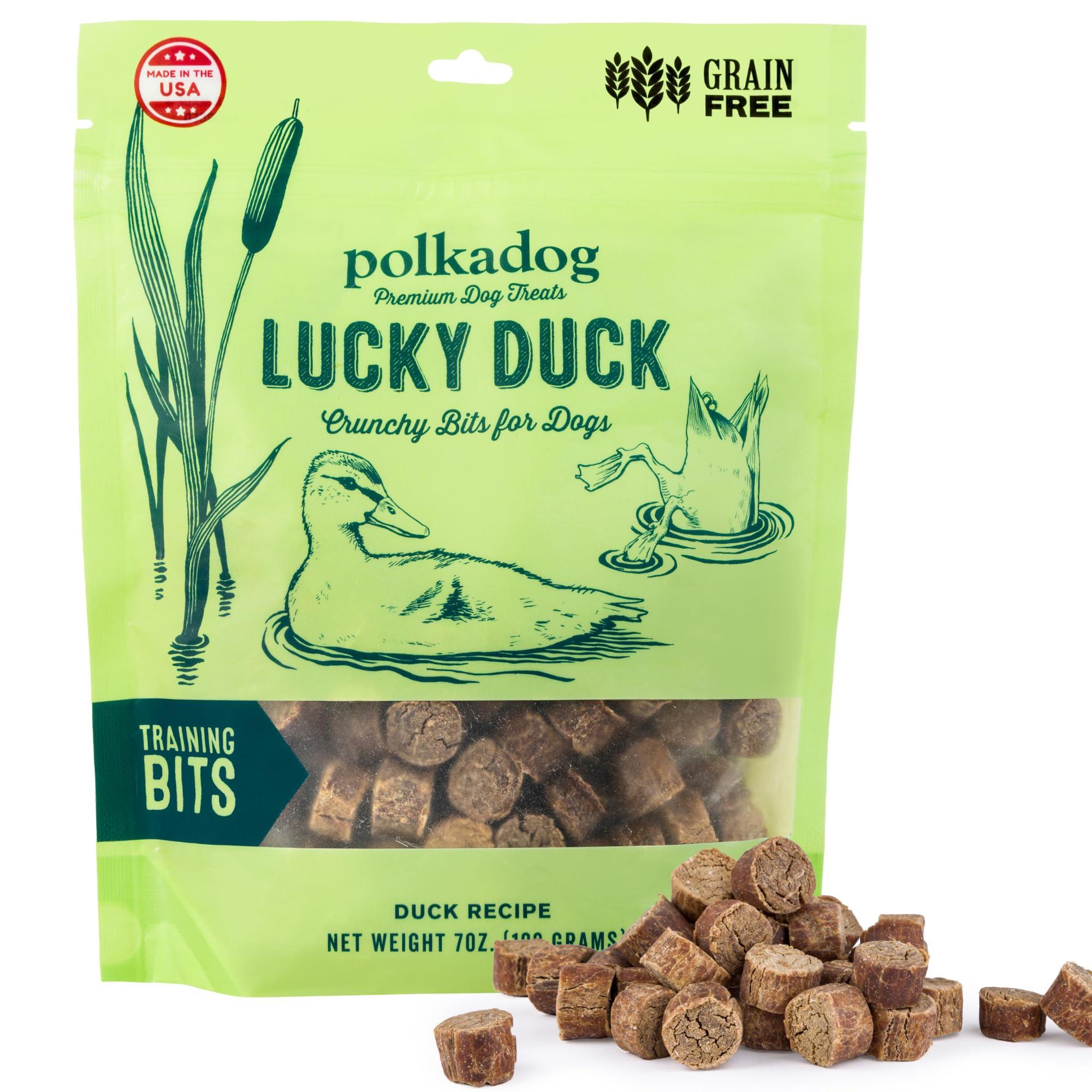 Polkadog Lucky Duck Training Bits Grain-Free Dog Treats