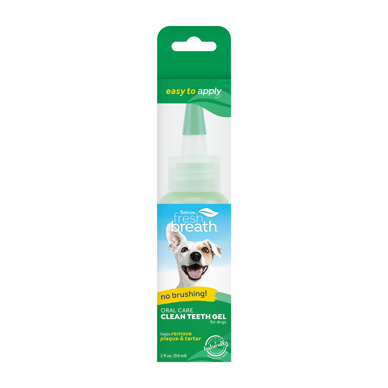 Tropiclean Fresh Breath Oral Care Clean Teeth Gel for Dogs 2 oz