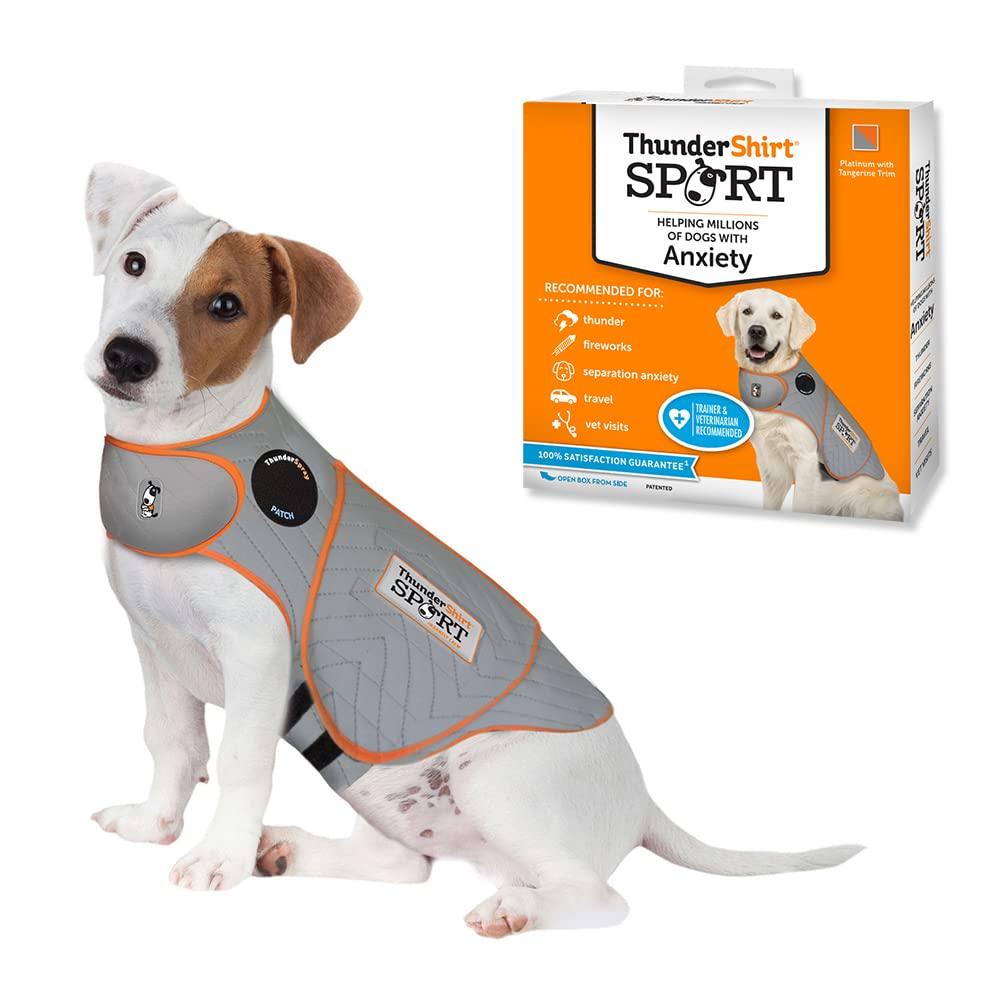 ThunderShirt SPORT Platinum Anxiety & Calming Solution for Dogs, Heather Grey, Small