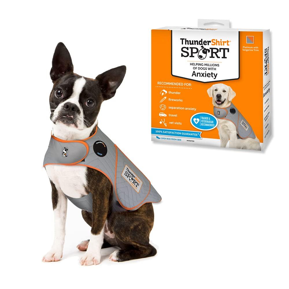 ThunderShirt SPORT Platinum Anxiety & Calming Solution for Dogs, Heather Grey, X-Small