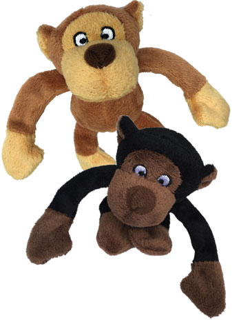 Loopies Tiny Gorilla Dog Toy - Assorted, 1-count (Size: 1-count)