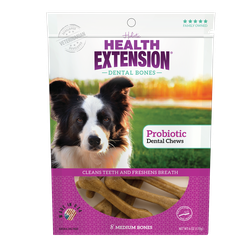 Health Extension Probiotic Yogurt Dental Bones Dog Treats