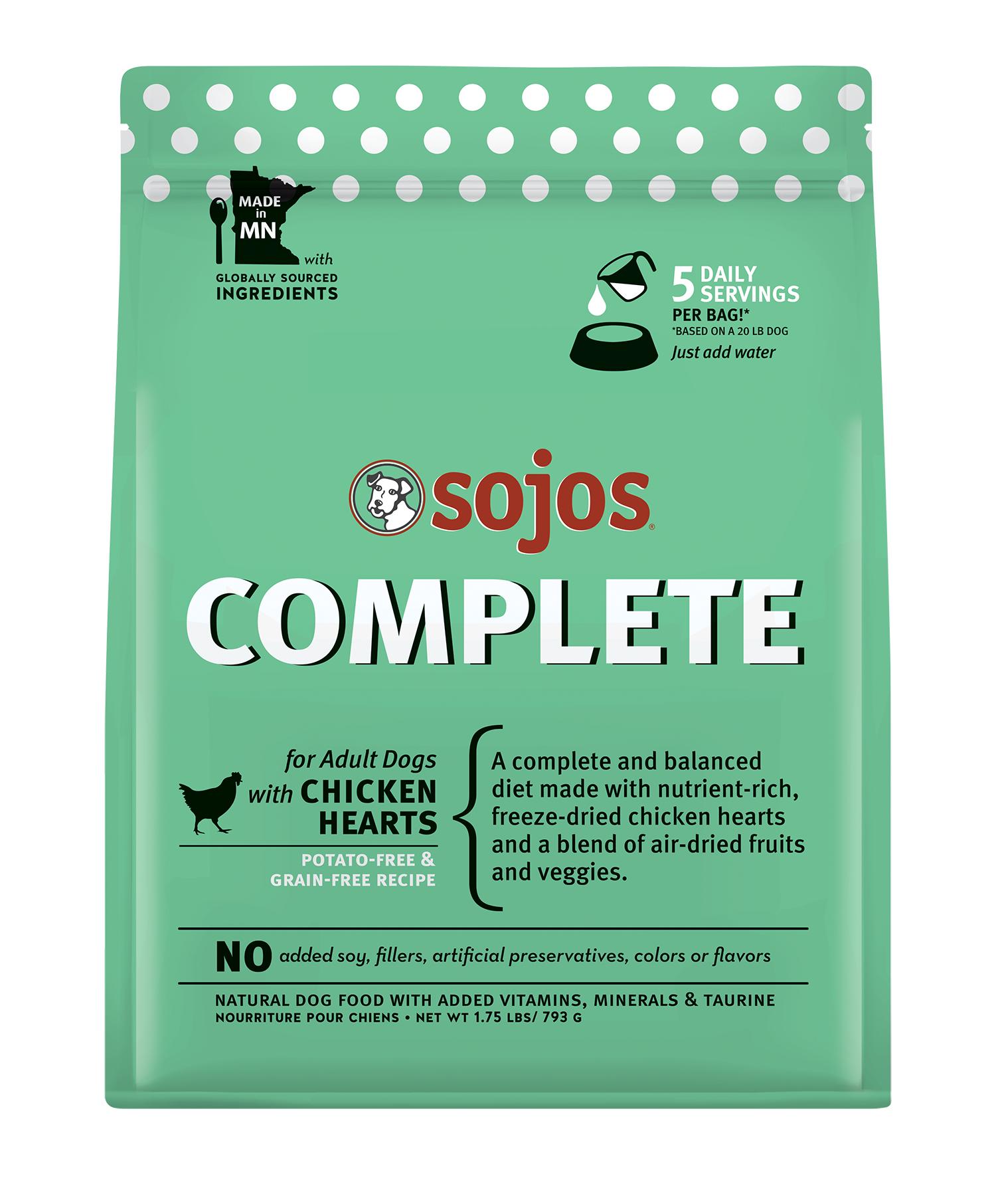Sojos Complete Chicken Adult Grain-Free Freeze-Dried Raw Dog Food, 1.75-lb