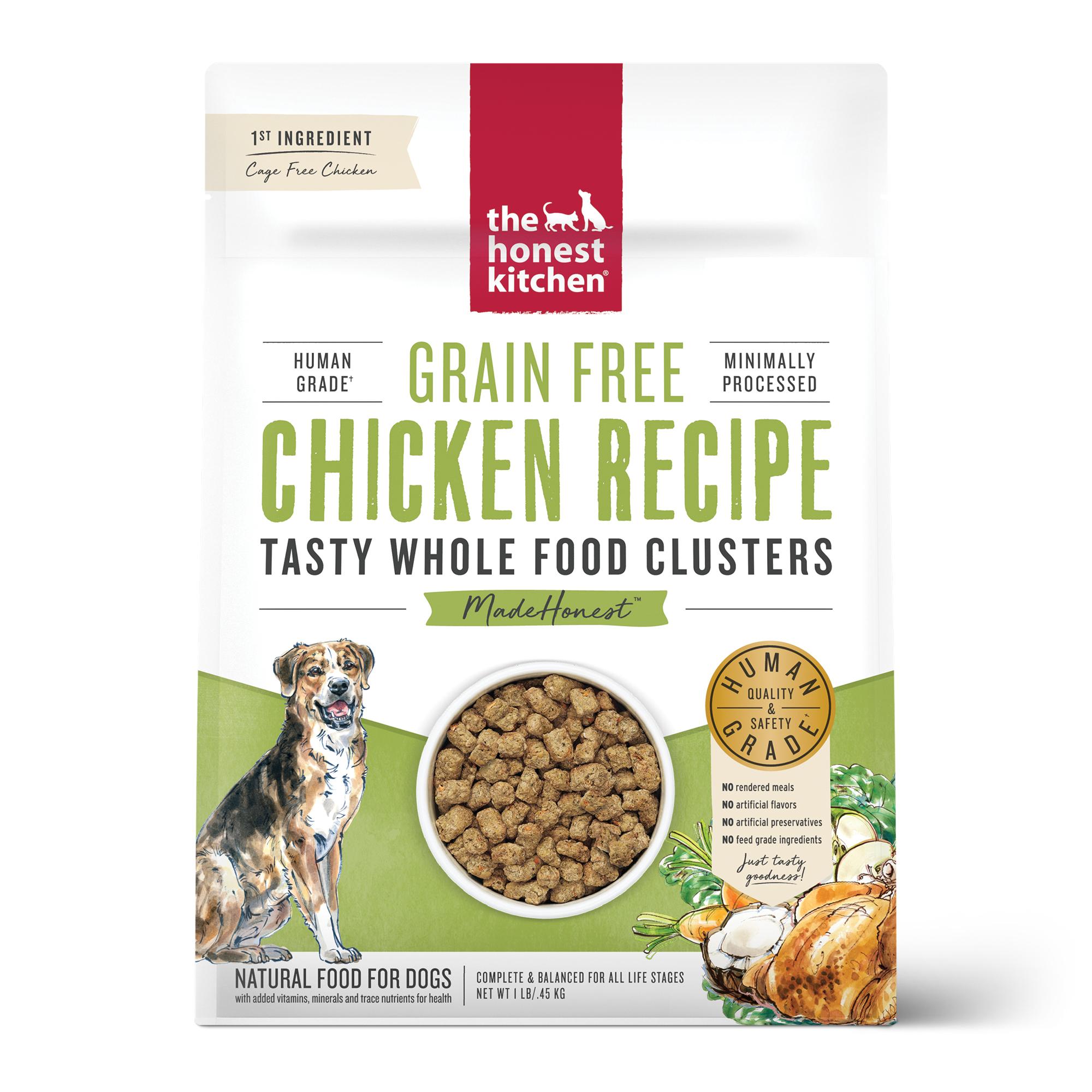 The Honest Kitchen Whole Food Clusters Chicken Grain-Free Dry Dog Food, 1-lb