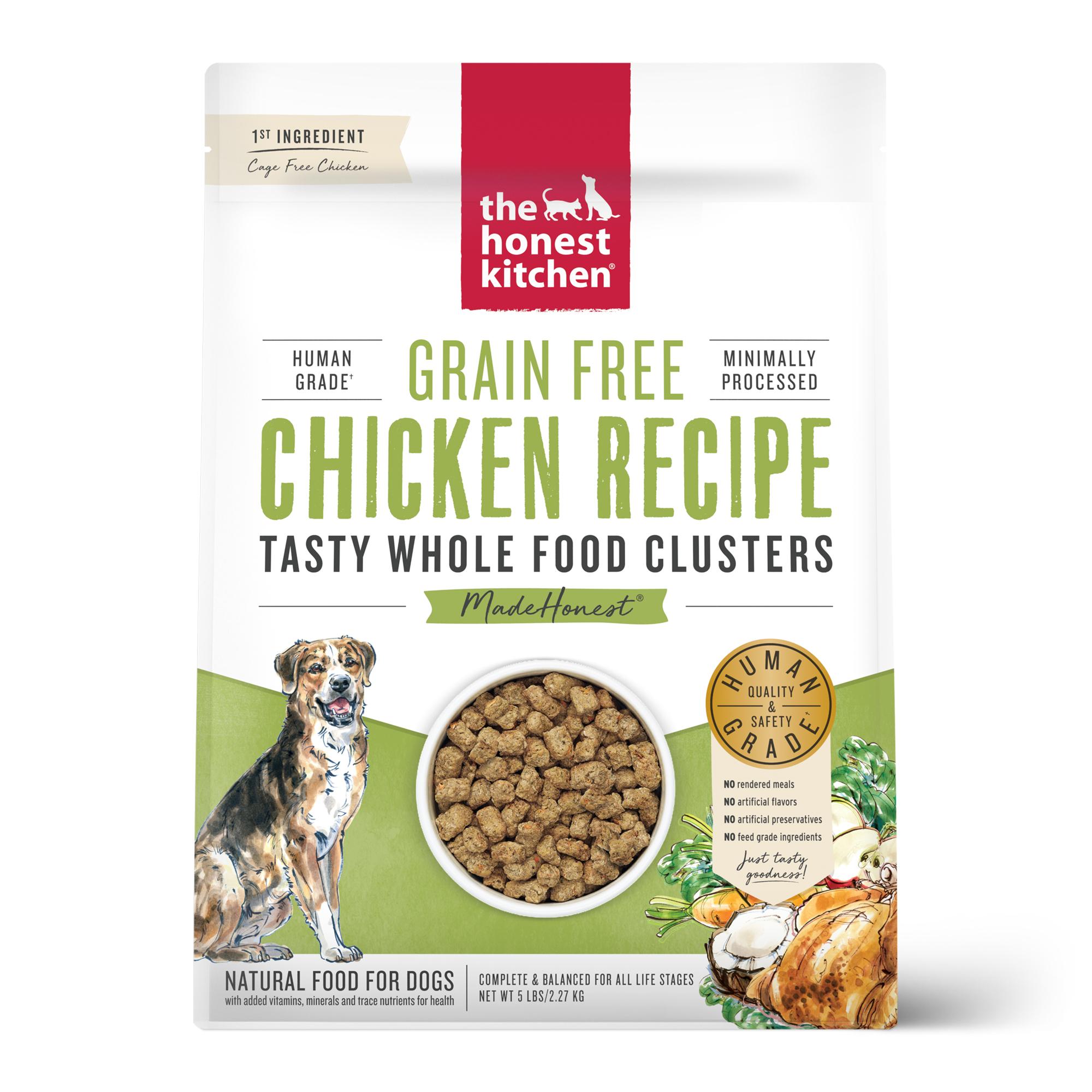 The Honest Kitchen Whole Food Clusters Chicken Grain-Free Dry Dog Food, 5-lb