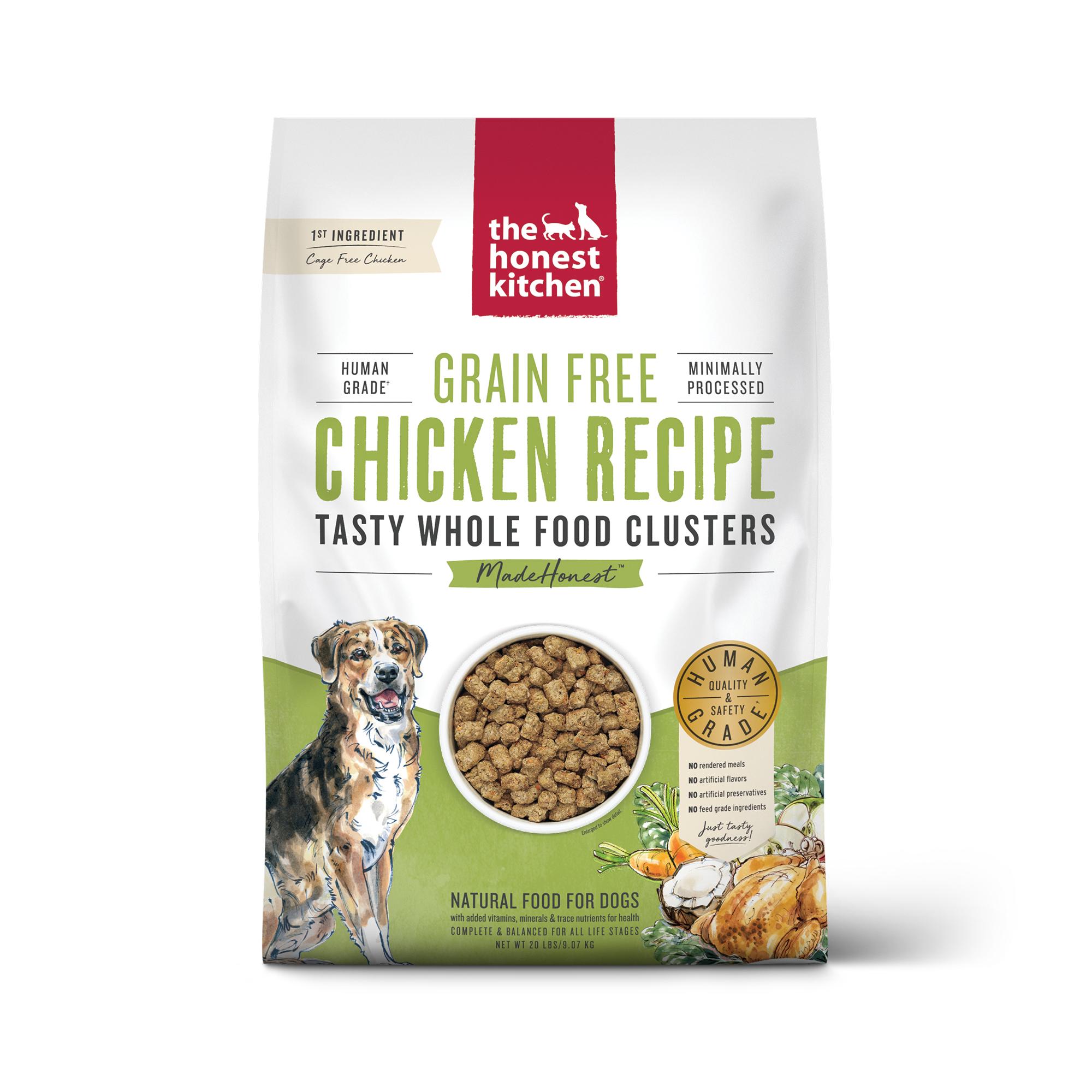 The Honest Kitchen Whole Food Clusters Chicken Grain-Free Dry Dog Food, 20-lb