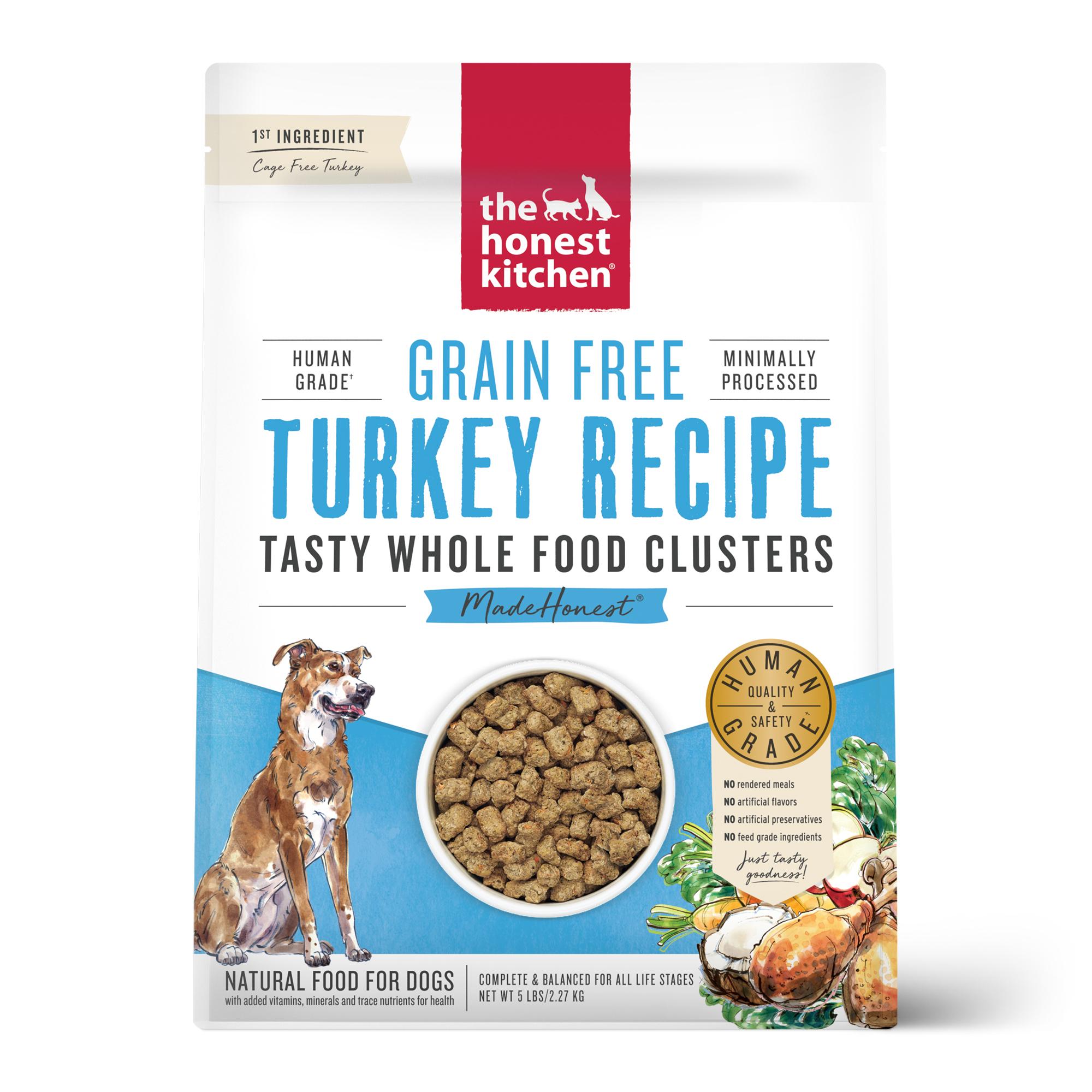 The Honest Kitchen Whole Food Clusters Turkey Grain-Free Dry Dog Food, 5-lb