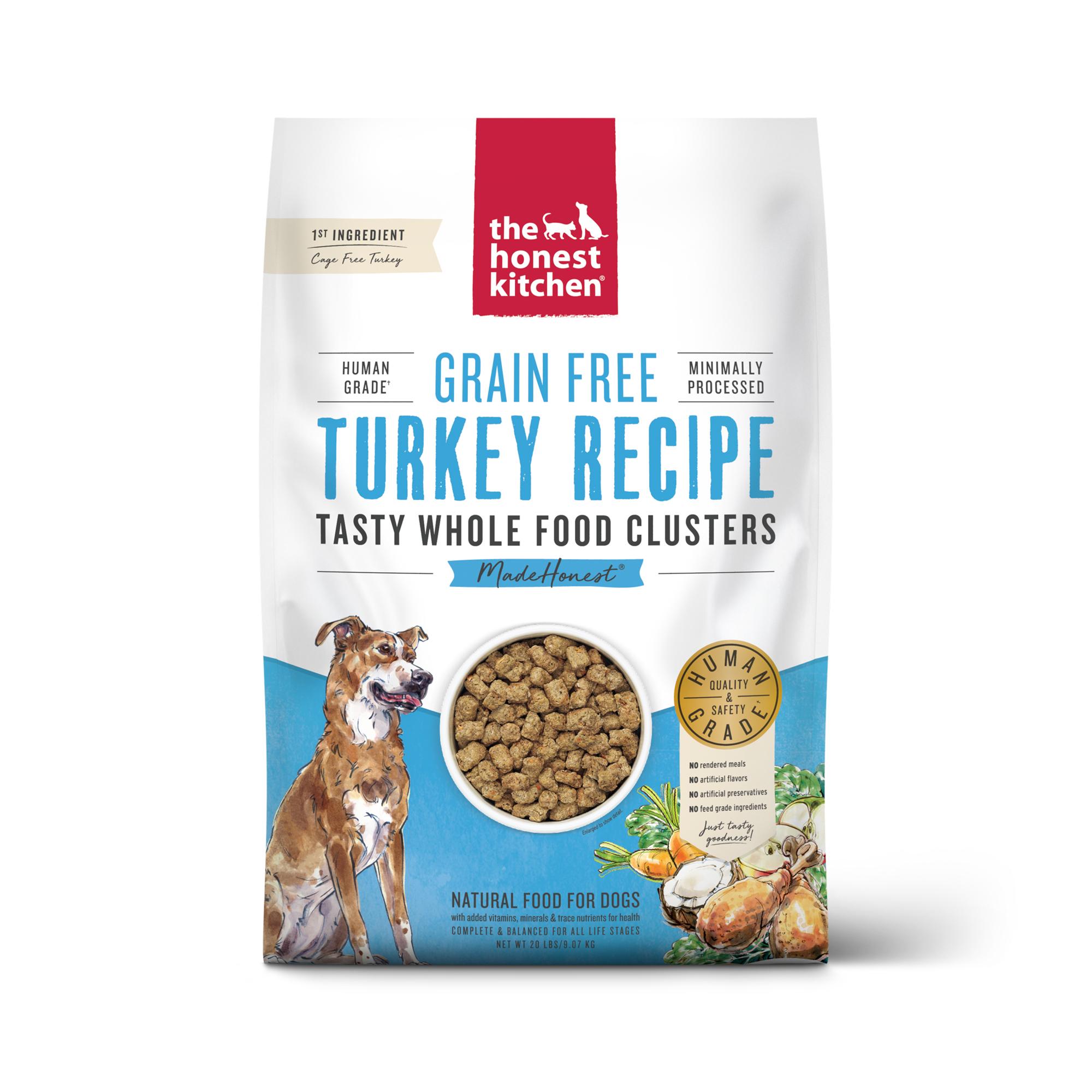 The Honest Kitchen Whole Food Clusters Turkey Grain-Free Dry Dog Food, 20-lb